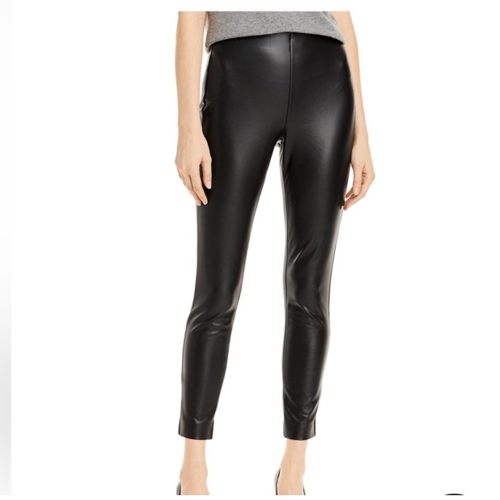 Vince Camuto Black Faux Leather Pants